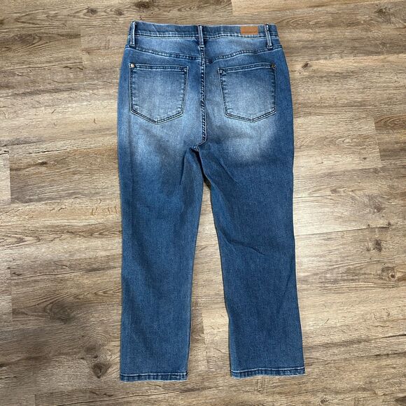 Judy Blue High Rise Cool Denim Pull On Skinny Capri Jeans Size 9/29 9 29 Stretch - Picture 2 of 5